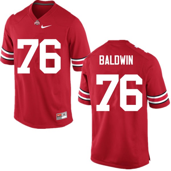 Ohio State Buckeyes #76 Darryl Baldwin Men Stitched Jersey Red